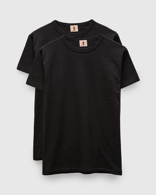 2-Pack Tube Knit Tee in Black
