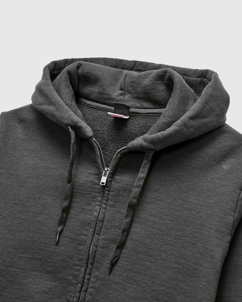 13.5oz Heavyweight Zip Hoodie in Steel Grey