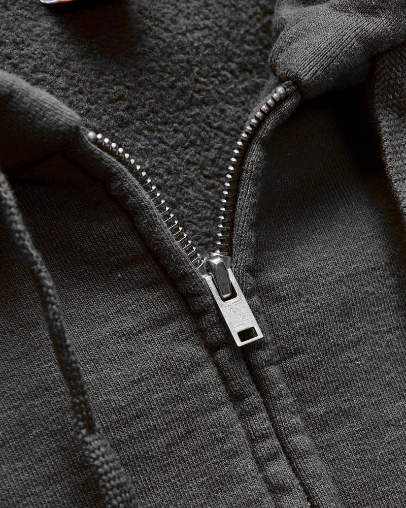 13.5oz Heavyweight Zip Hoodie in Steel Grey