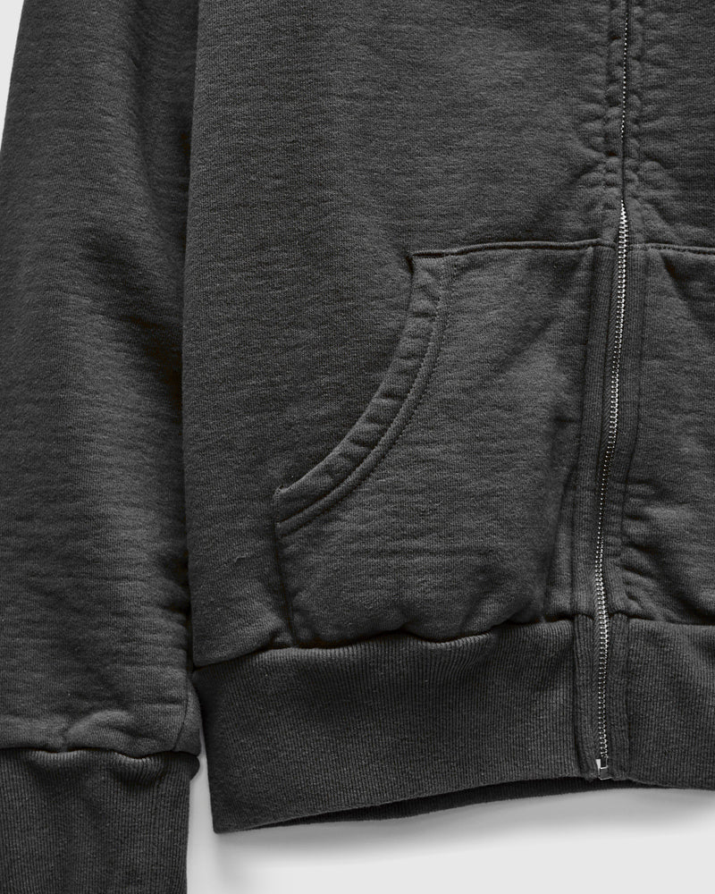 13.5oz Heavyweight Zip Hoodie in Steel Grey