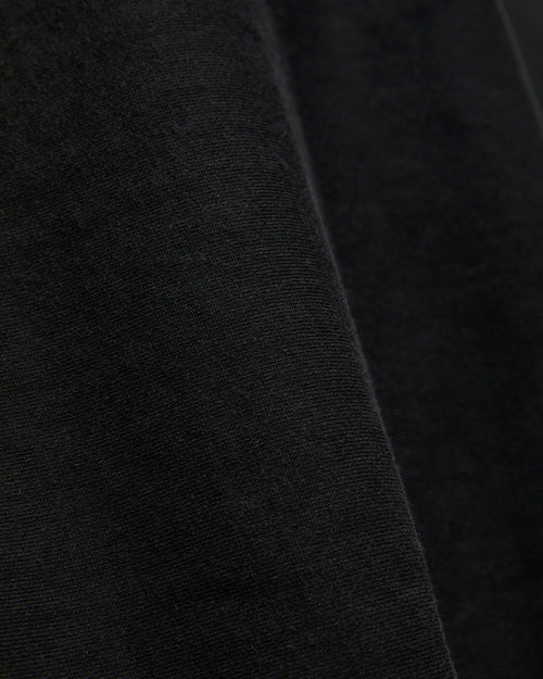 483 Reverse Weave Loopwheel Crewneck in Black