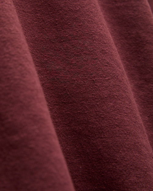 Tsuriami Loopwheel Zip Hoodie in Bordeux