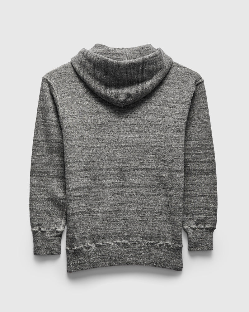 Tsuriami Loopwheel Zip Hoodie in Heather Charcoal