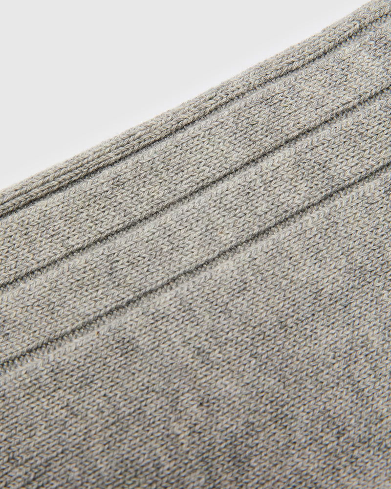 Bold Rib Crew in Grey