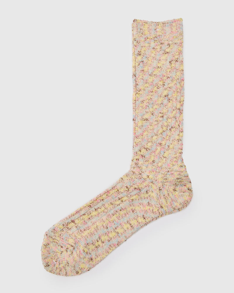 Homespun Yarn Crew Sock in Ice Cream