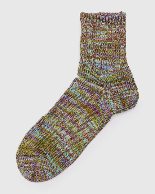Melange Quarter Length Sock in Cosmic Trip