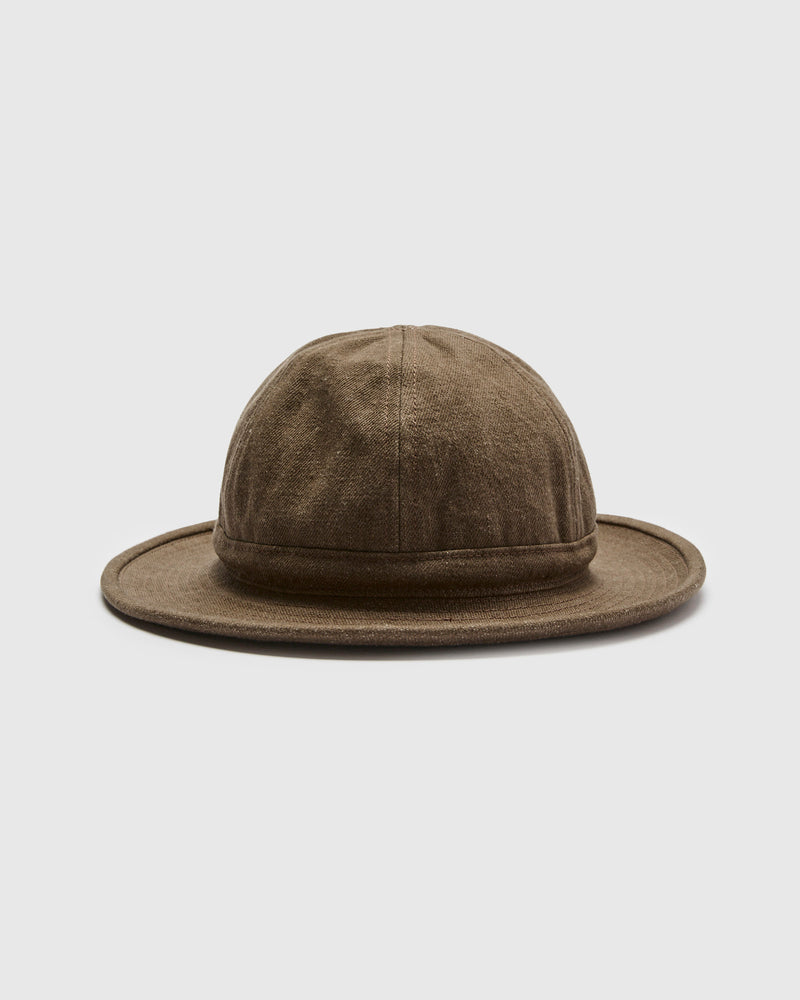 MIL Hat in Brown Denim