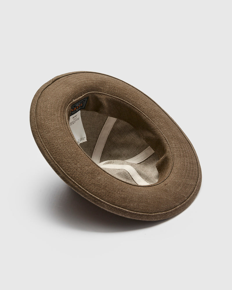 MIL Hat in Brown Denim