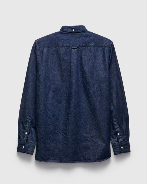 Denim Button-Down Shirt in Indigo