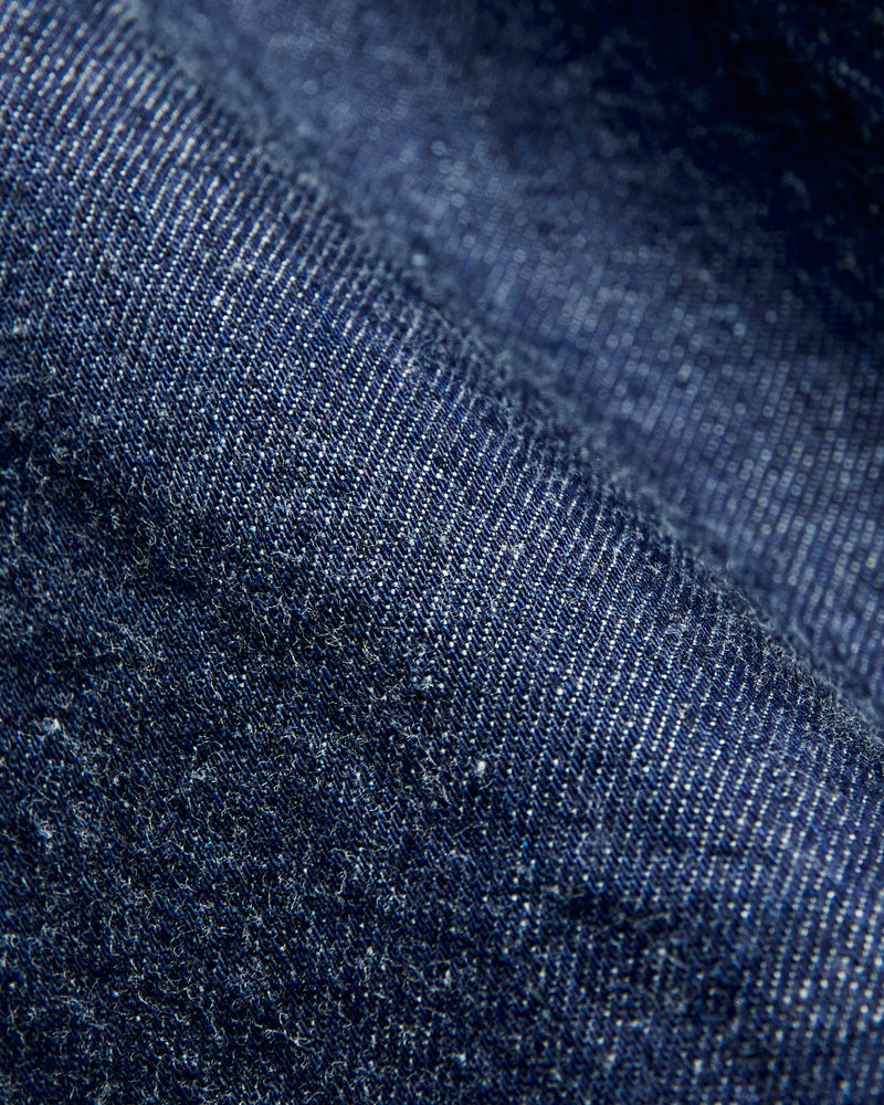Denim Button-Down Shirt in Indigo