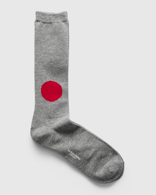 Japanese Flag Socks in Charcoal