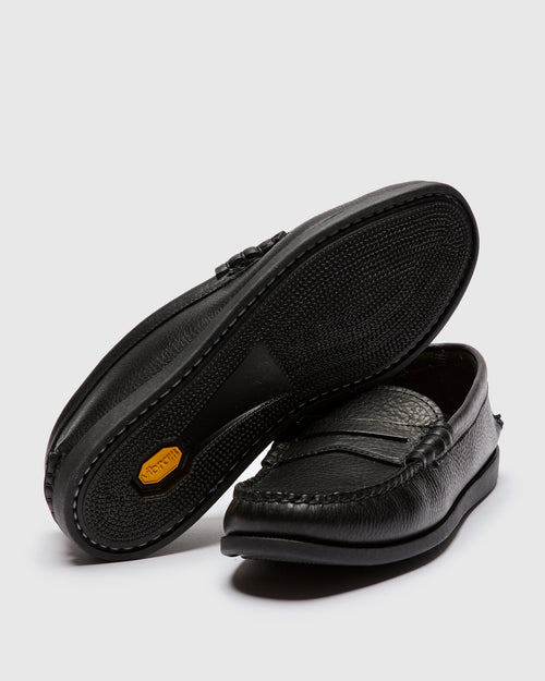 Beefroll Penny Loafer in Black Grizzly