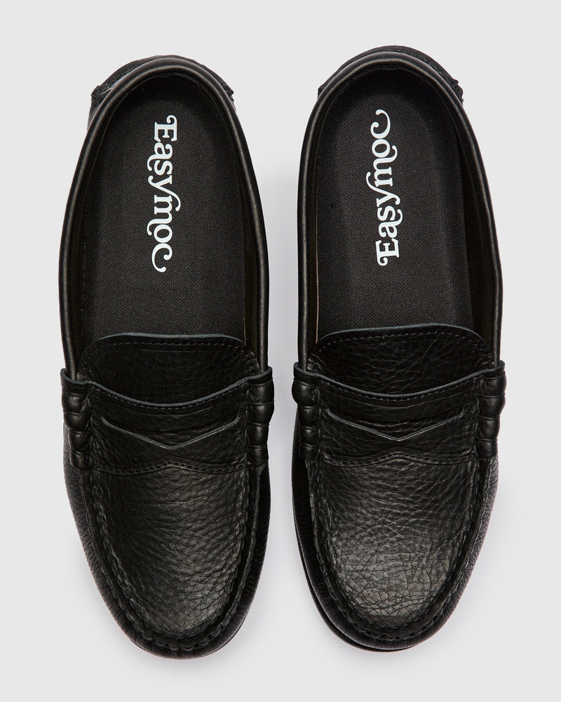 Beefroll Penny Loafer in Black Grizzly