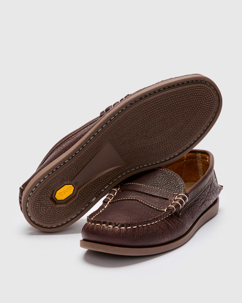 Beefroll Penny Loafer in Chocolate Grizzly