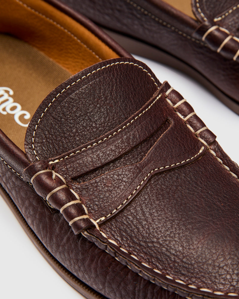 Beefroll Penny Loafer in Chocolate Grizzly