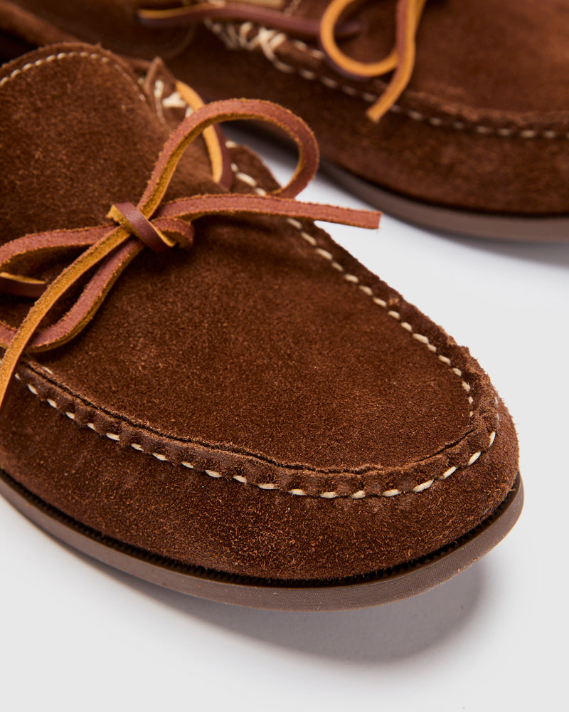 Easymoc Slip-On in Chocolate Grizzly Roughout