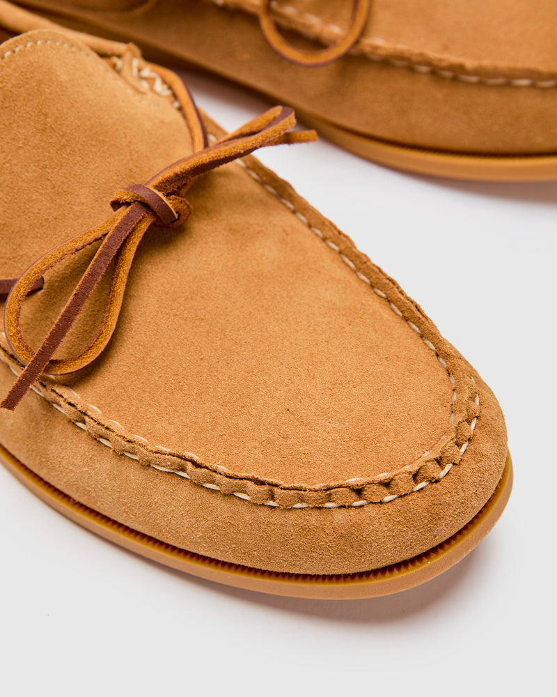 Easymoc Slip-On in Toast Suede