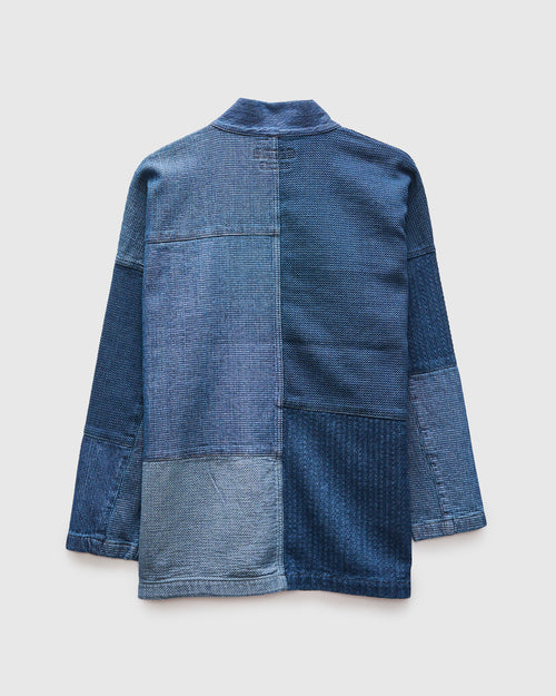 Patchwork Haori Jacket in Indigo 3-Year Wash