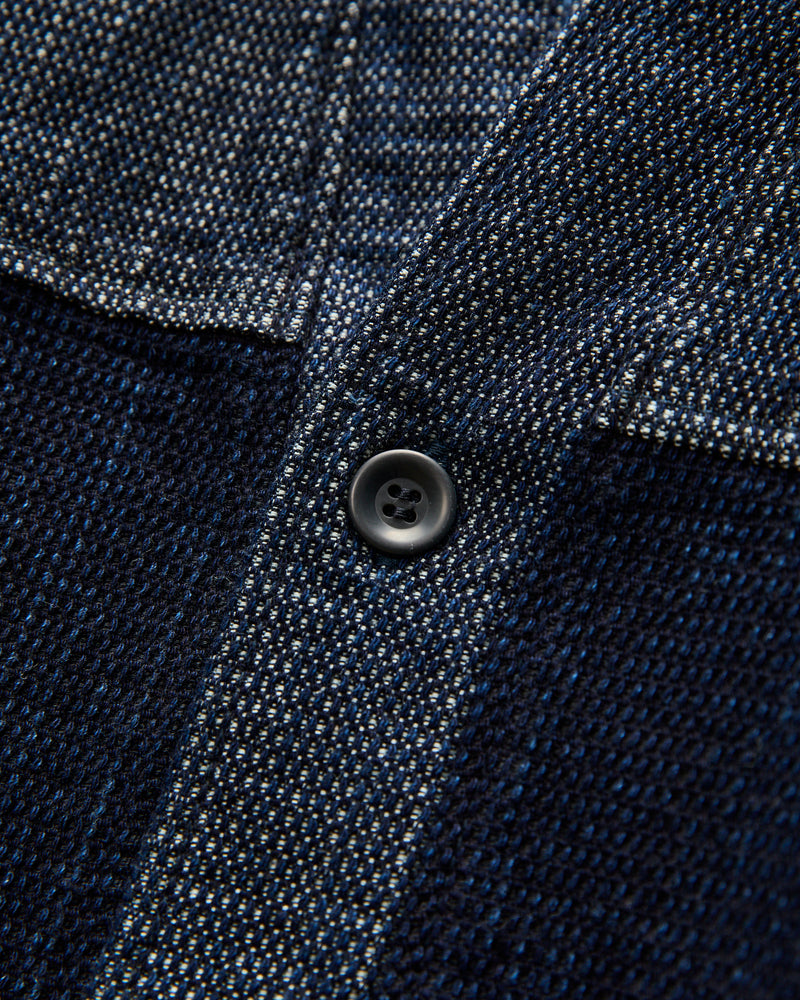Haori Cardigan in Indigo Rinse