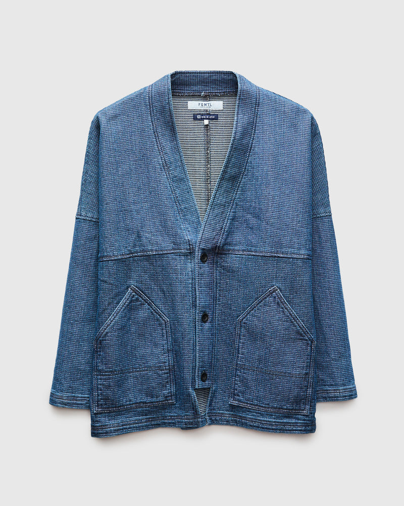 Haori Cardigan in Indigo 3-Year Wash