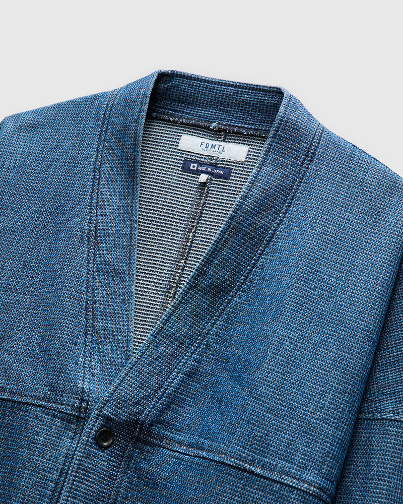 Haori Cardigan in Indigo 3-Year Wash