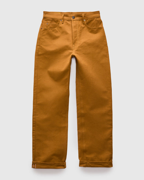 "Modesto" 15oz Camel Selvedge Duck Pant - Wide Straight Fit