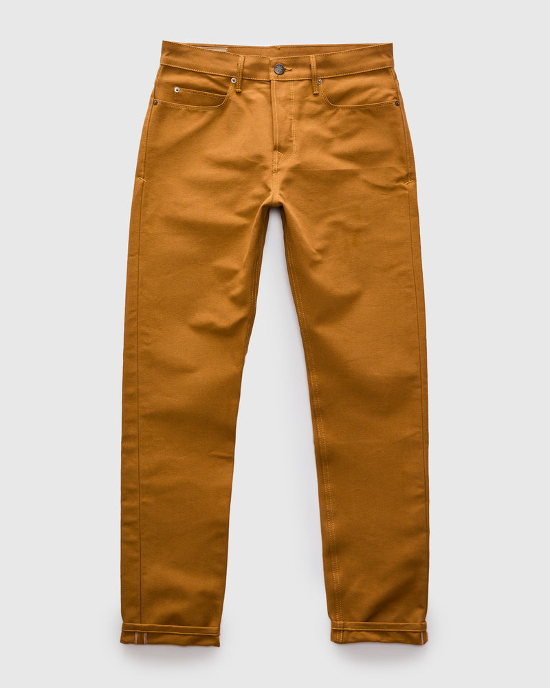 "Portola" 15oz Camel Selvedge Duck Pant - Tapered Fit