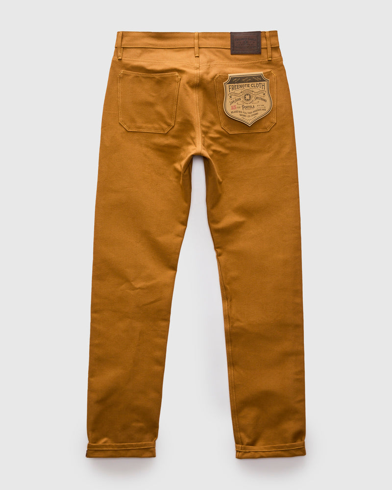 "Portola" 15oz Camel Selvedge Duck Pant - Tapered Fit