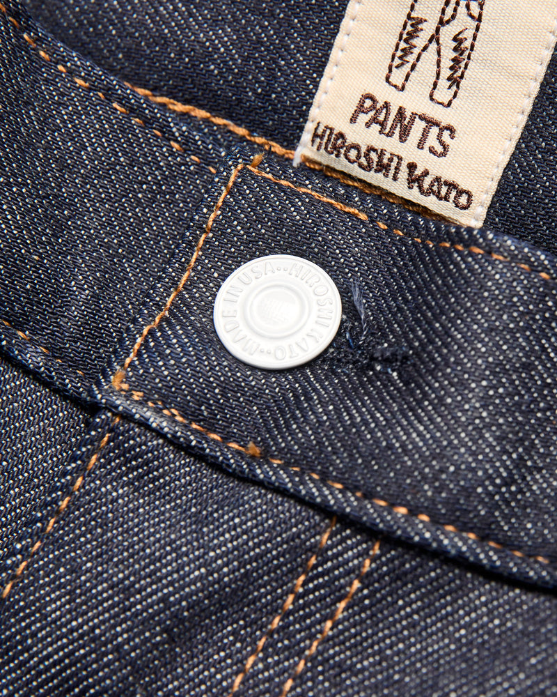 14oz Stretch Selvedge Denim - Pail Loose Straight
