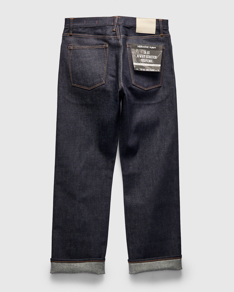 14oz Stretch Selvedge Denim - Pail Loose Straight