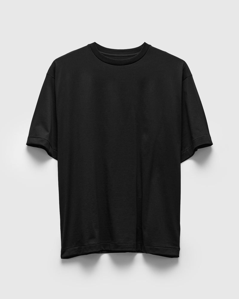 Suvin Cotton Suede Tenjiku S/S Tee in Black