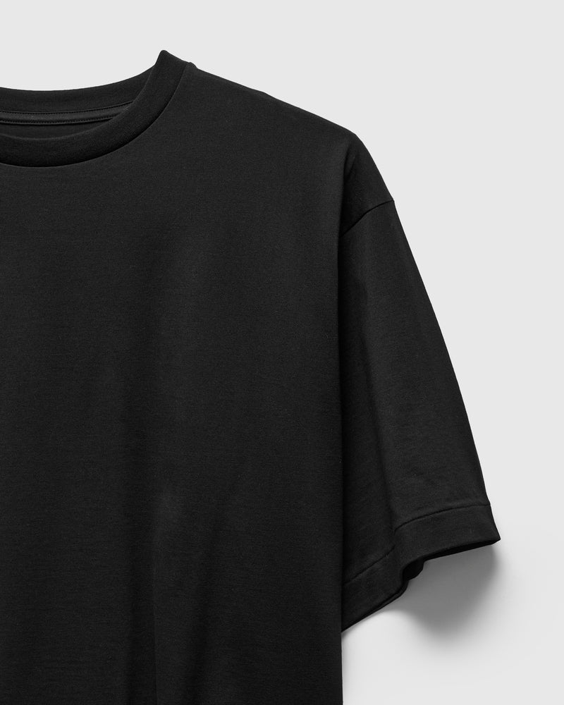 Suvin Cotton Suede Tenjiku S/S Tee in Black