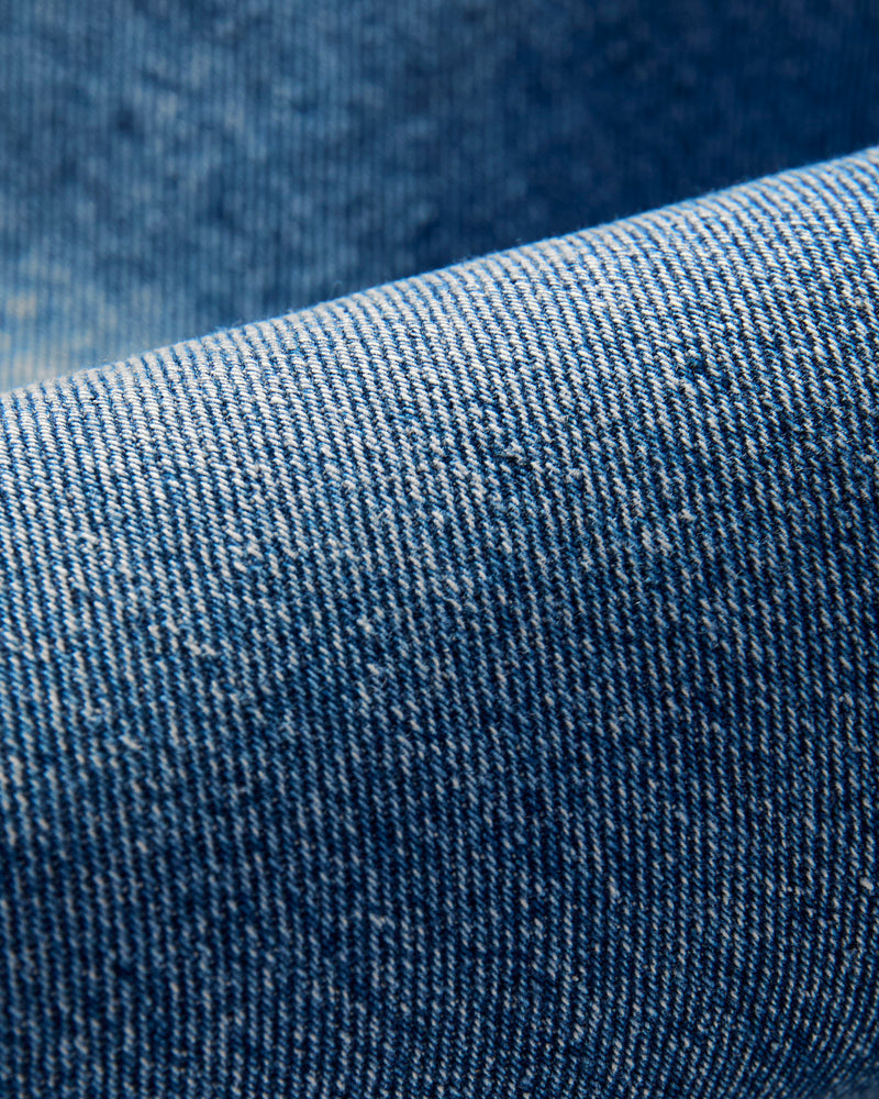5P Zipper Front Denim Pants in Indigo Vintage Wash