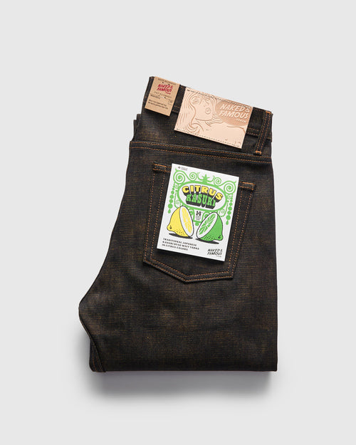"Citrus Kasuri" 14oz Selvedge Denim - Weird Guy Fit