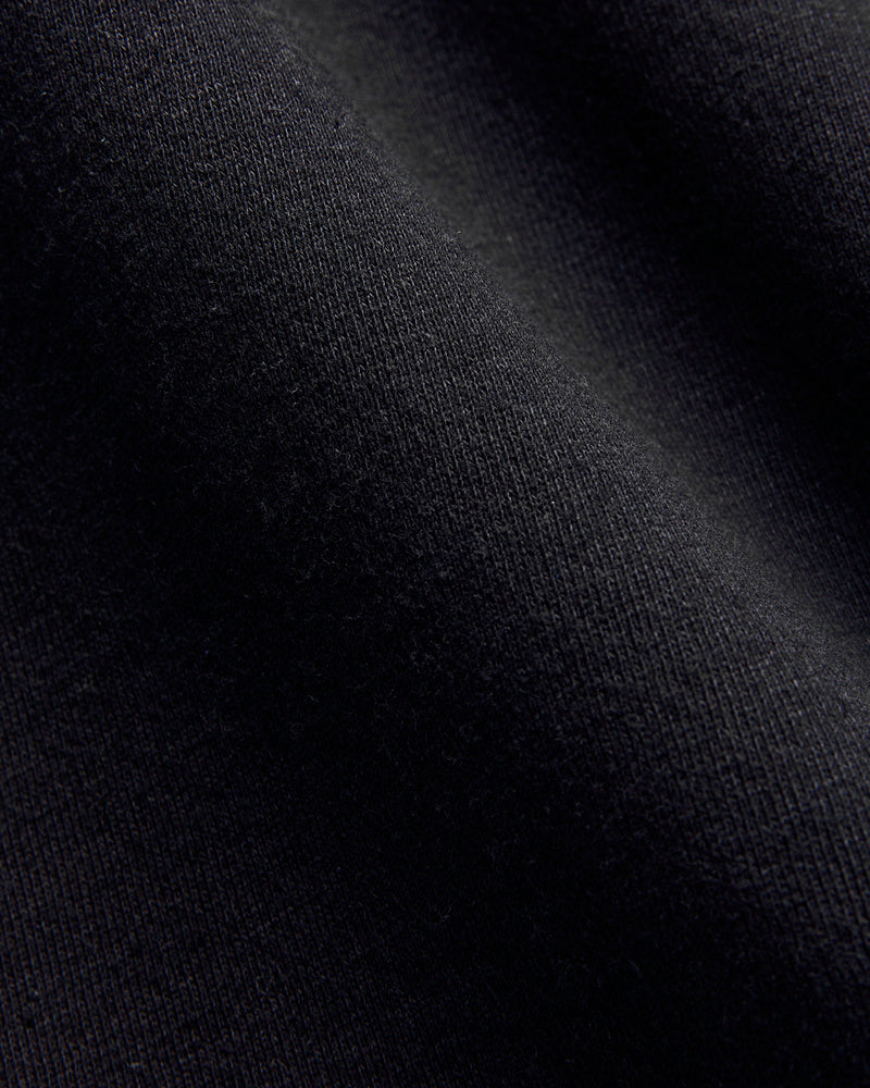 Yarn Dyed Knitted Sweatshirt in Indigo Black