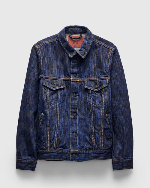 "Dark Waterfall" 14.5oz Type-3 Denim Jacket in Indigo