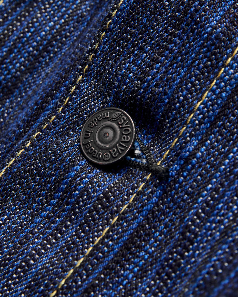 "Dark Waterfall" 14.5oz Type-3 Denim Jacket in Indigo