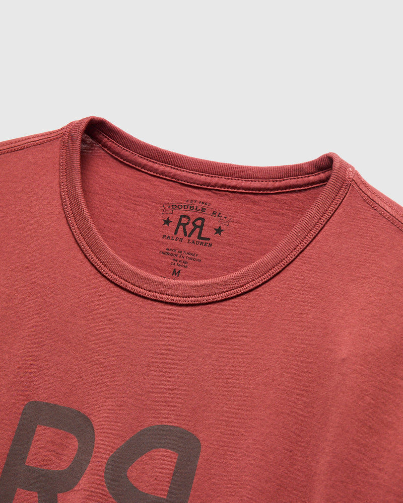 Vintage Knit Logo T-Shirt in Red Snapper