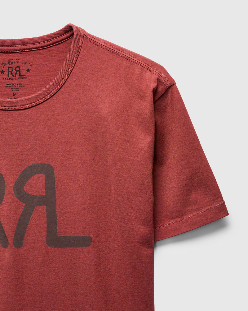 Vintage Knit Logo T-Shirt in Red Snapper