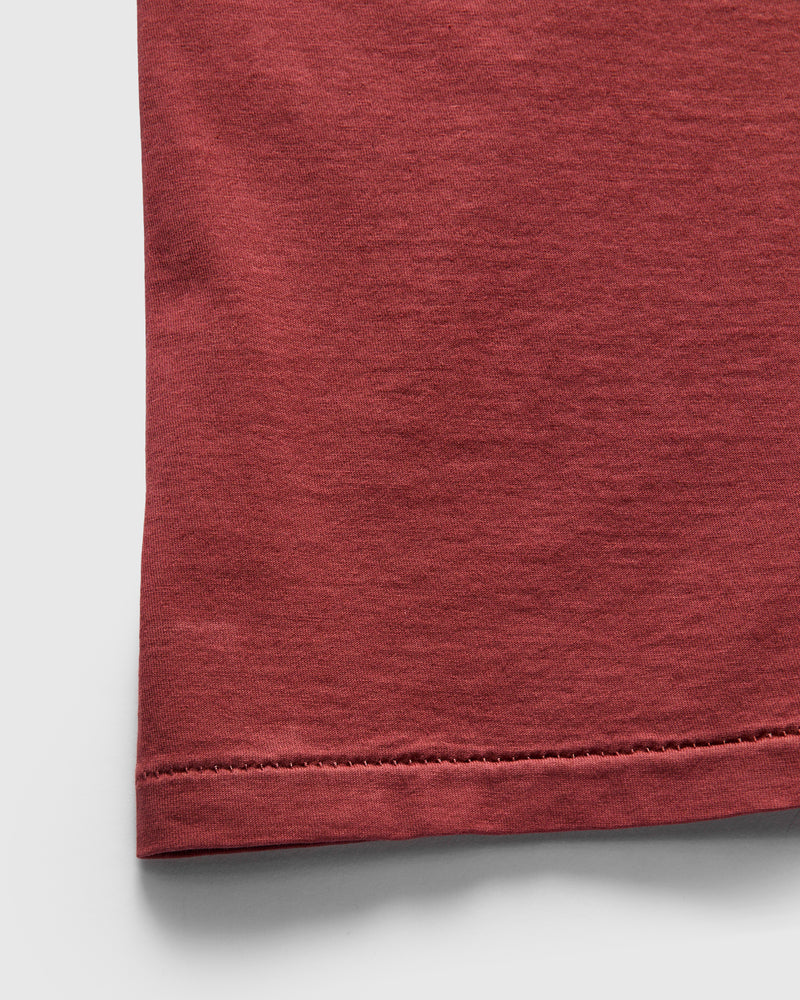 Vintage Knit Logo T-Shirt in Red Snapper
