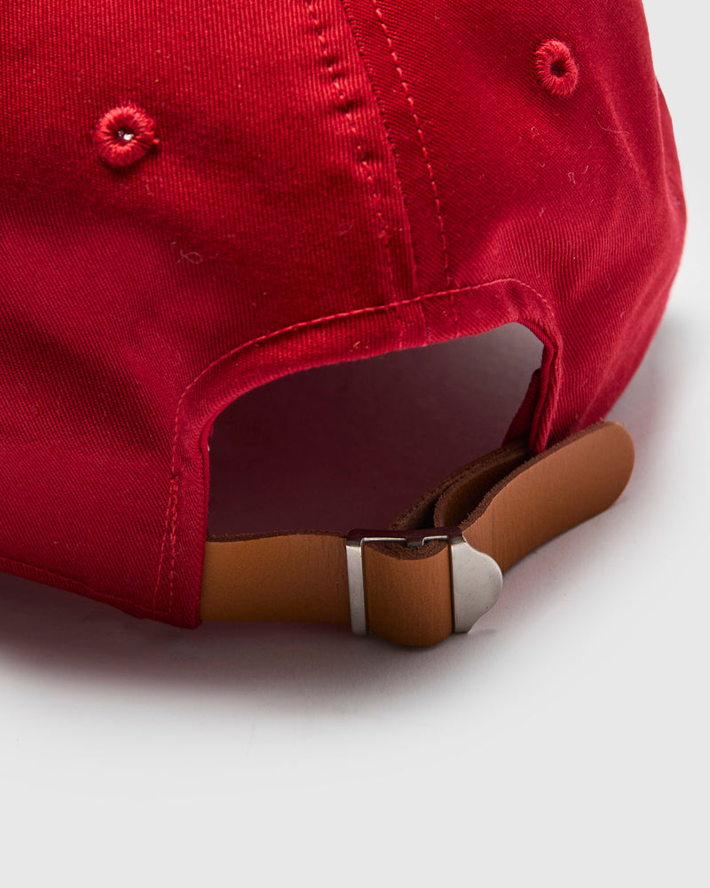 Logo Baseball Cap in Red