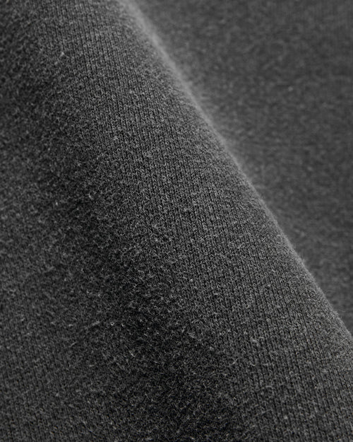 14G Brushed Fleece Crewneck in Black