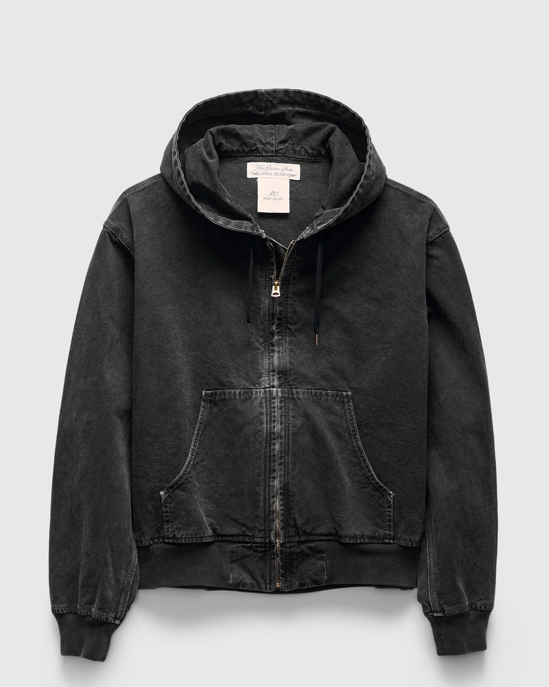 Hooded Duck Field Jacket in Black