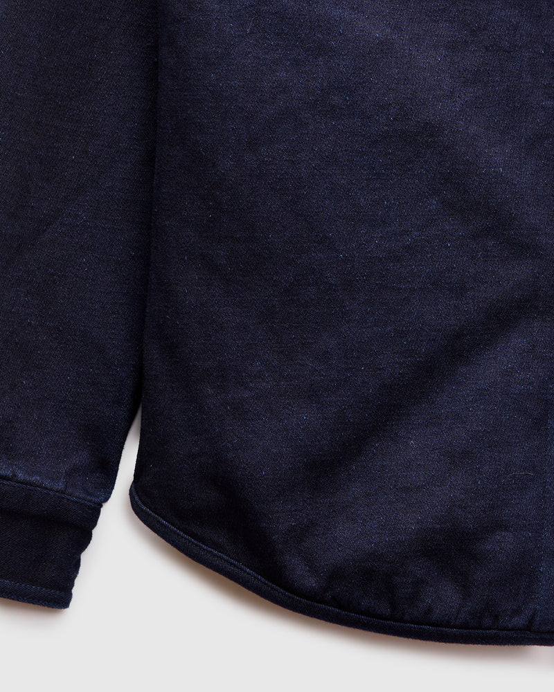 Extra Heavy Tricotine Shirt in Indigo