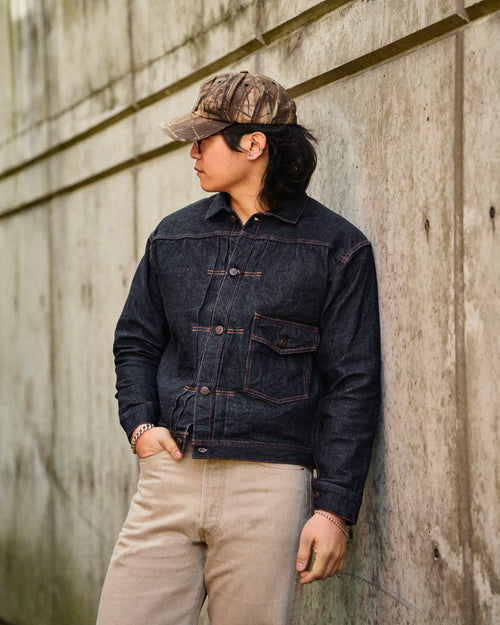400J 13.5oz Selvedge Denim Type 1 Jacket in Indigo
