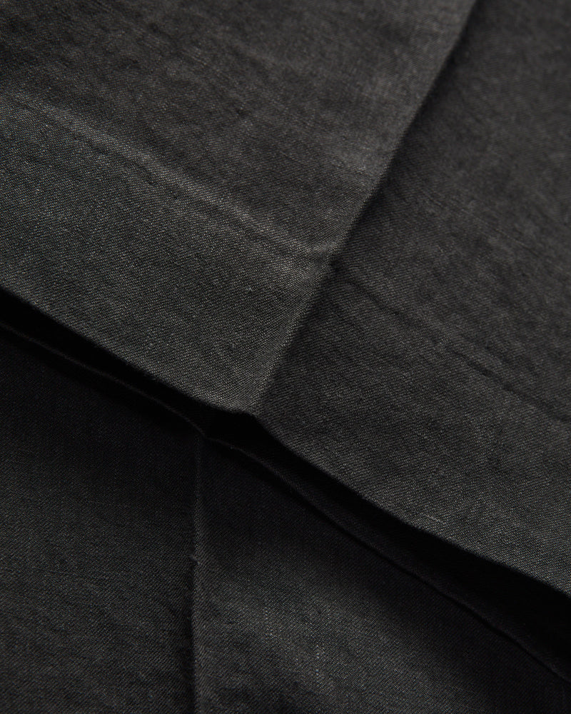 Linen Pleated Trouser in Phantom