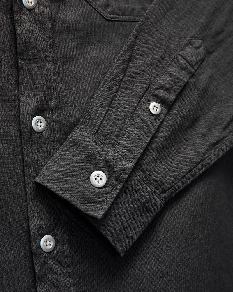Utility Overshirt in Pavement Overdye Canvas