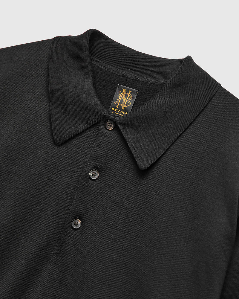 Caribbean Sea Island SS Polo in Black