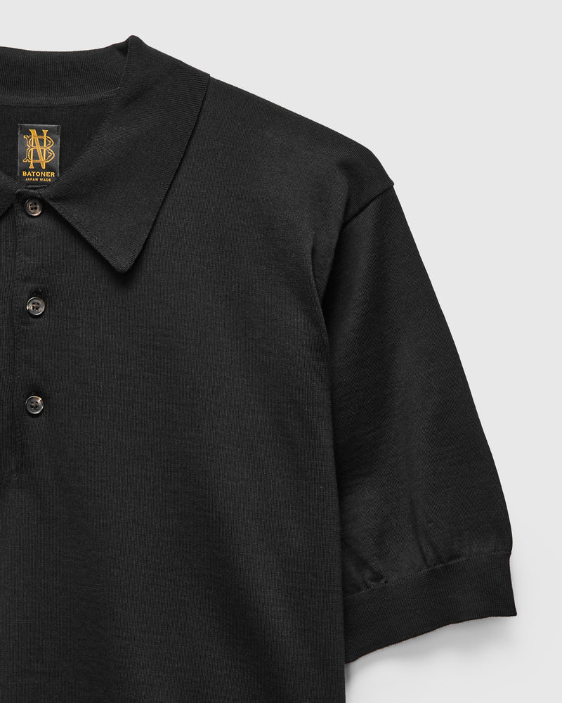 Caribbean Sea Island SS Polo in Black