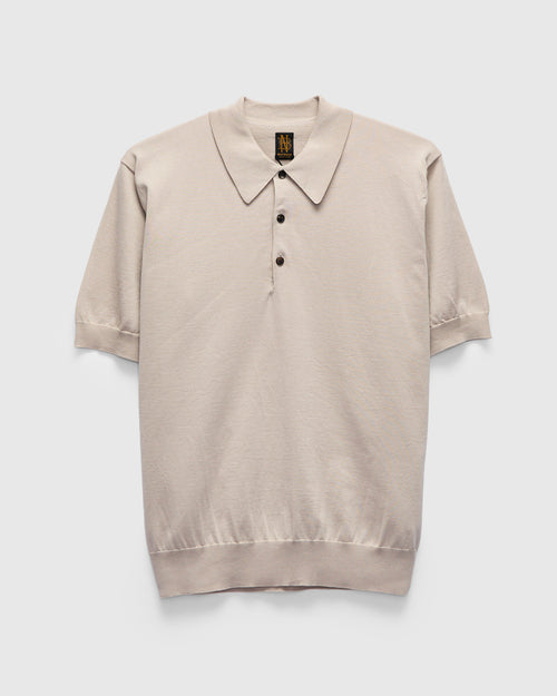 Caribbean Sea Island SS Polo in Greige